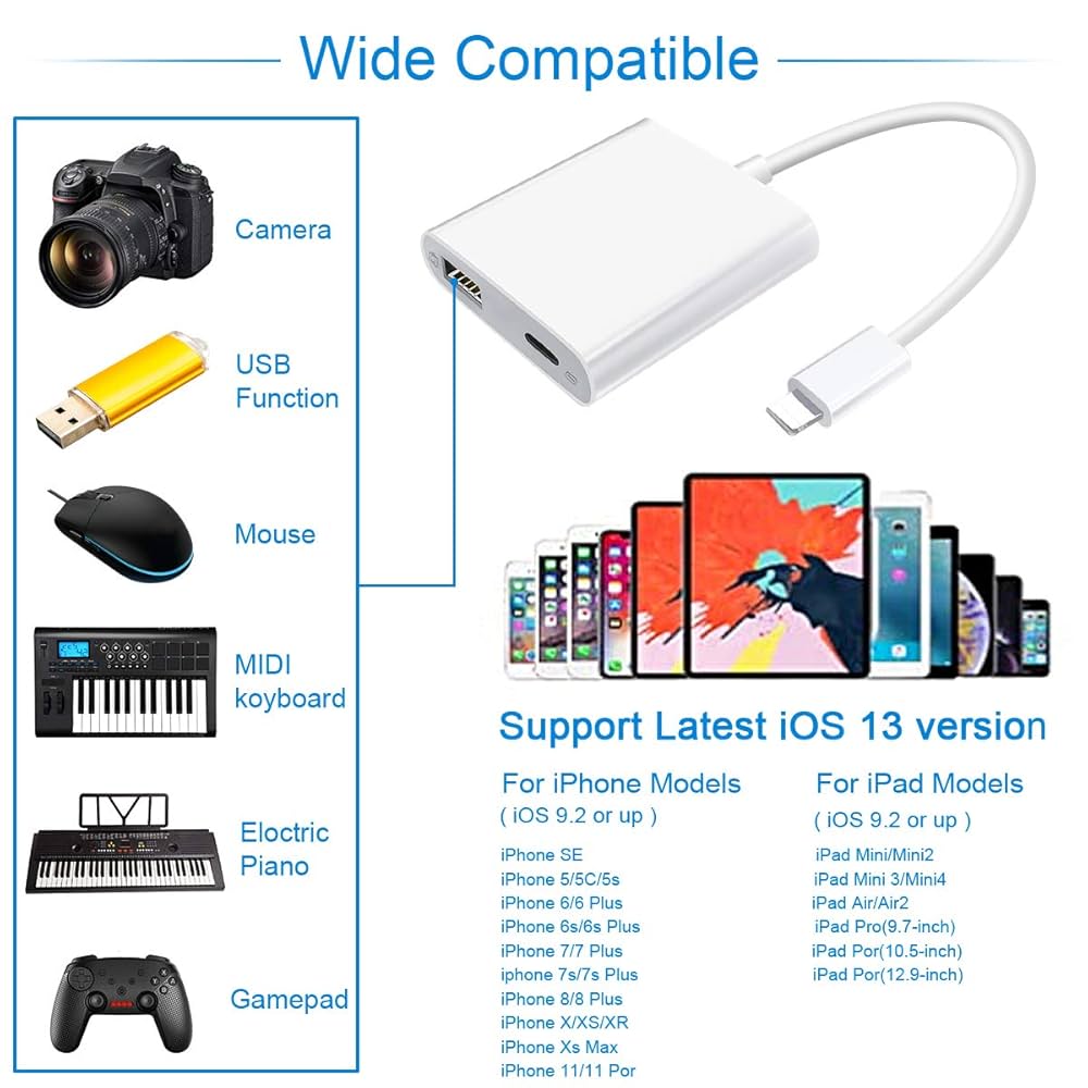 Lightning to USB 3 Camera Adapter 純正 楽天市場】訳あり（外箱なし、新品同様、初期不良対応,6ヵ月保証